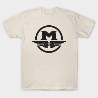 Retro Motobecane logo - black print T-Shirt